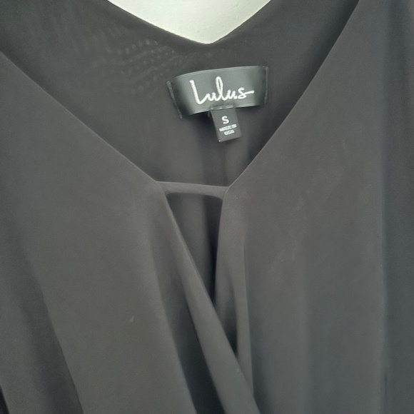 NWT Lulus Black Draped Camisole Top Small - Picture 5 of 5